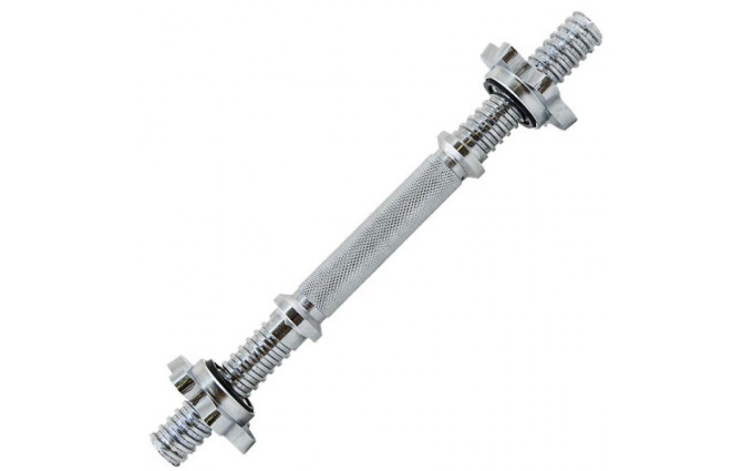 Гриф с гайками хромированный (d 25) 41 см Гриф с гайками хромированный (d 25) 41 см